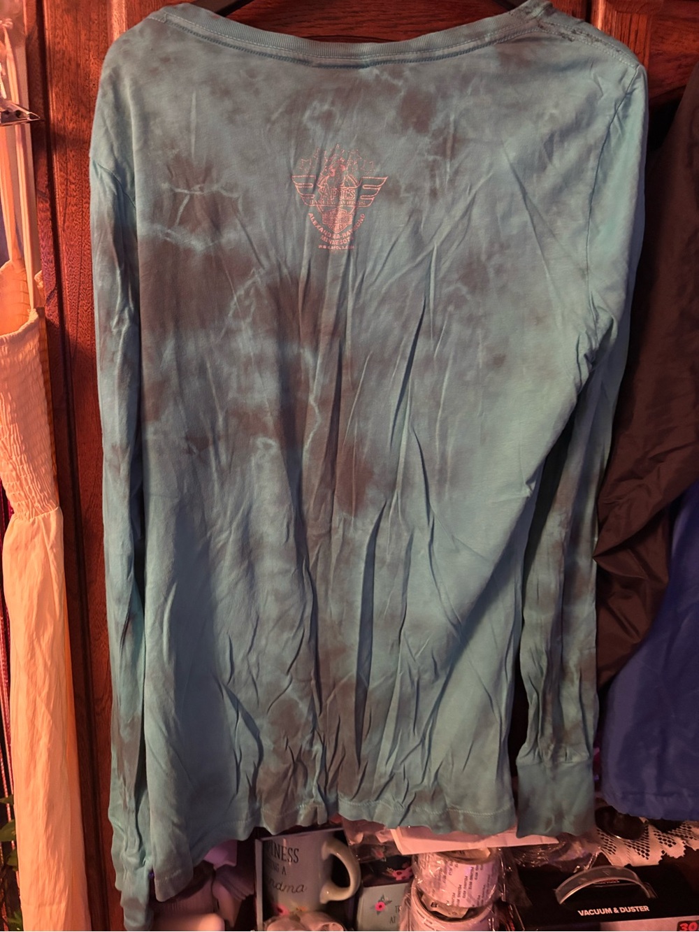 Harley-Davidson Women's Teal Sail Graphic Long Sleeve Top - Picture 4 of 5